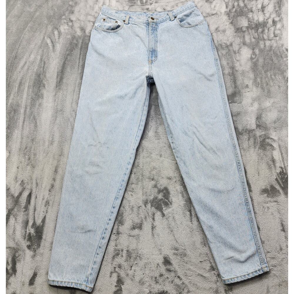 Vintage Zena Jeans Women 8 Blue High Rise Tapered Baggy Light Wash Grunge Skater